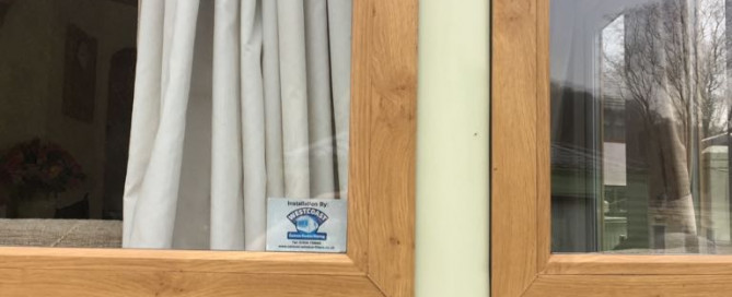 double glazed static caravan window installed