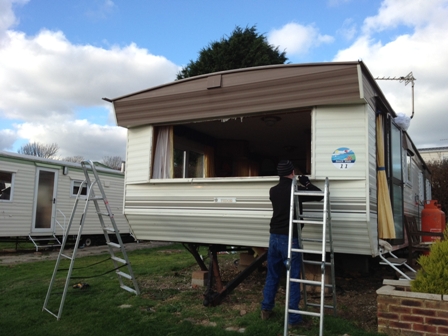 replacement static caravan double glazing in Devon