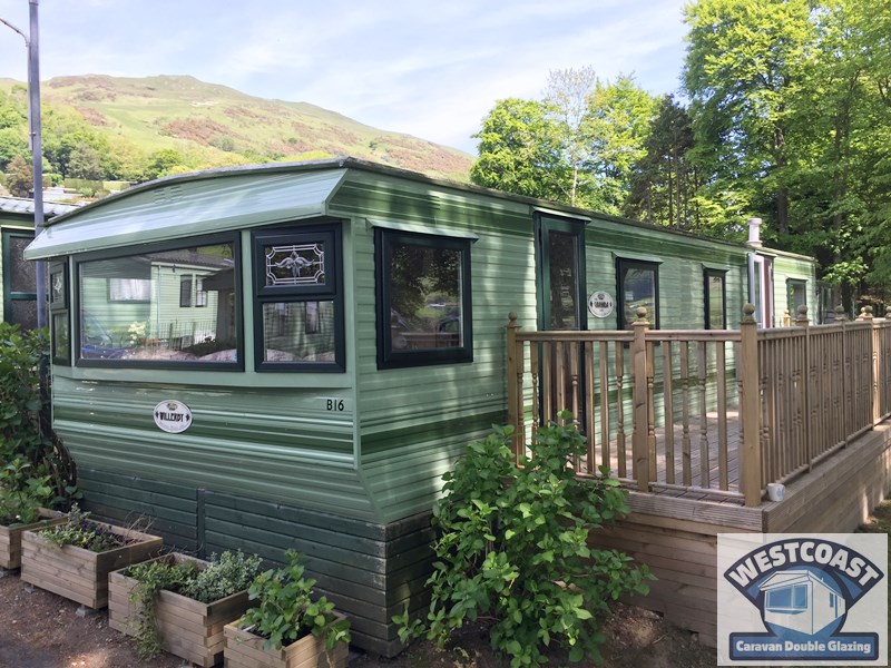 green static caravan double glazing in Aberystwyth and Ceredigion 