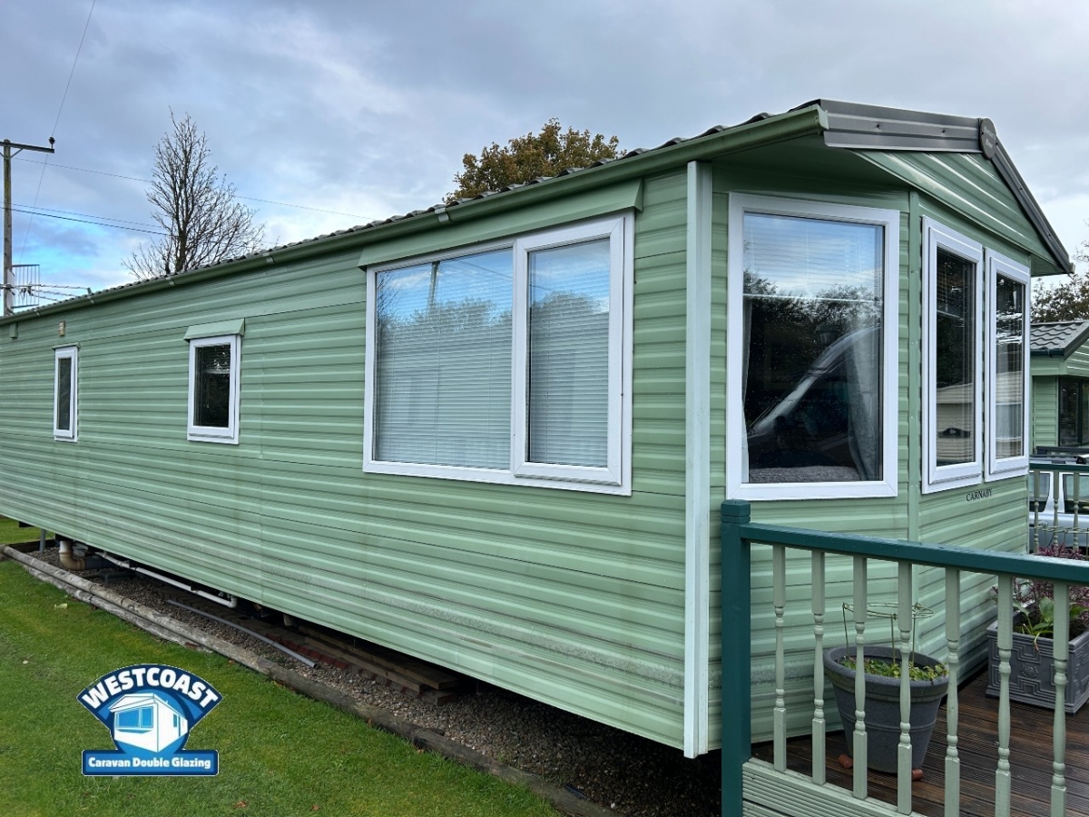 Static caravan double glazing windows and doors near Aberystwyth, Wales