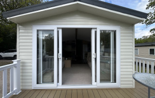 twin sliding patio doors for static caravans