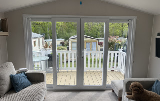twin sliding patio doors for static caravans